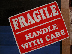 blow on label system